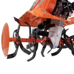 Motosapa DAC 7000ACC4 + roti cauciuc 4.00-8+rarita+plug+adaptor+dispozitiv scos cartofi+roti metalice 400 fara manicot+cultivator+remorca RURIS 450S