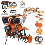 Motocultor Ruris 1001KSD, 11 CP, Motorina, 4 timpi, roti cauciuc, plug reversibil rev2, roti metalice 500, set contragreutati 20kg