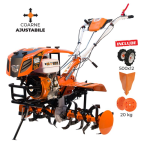 Motocultor RURIS 915K, 15 CP, 420 CC, 4 timpi, 3 viteze, 1100 mm latime lucru, set contragreutati 20kg