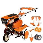 Motosapa RURIS 7500ACC5, roti cauciuc 4.00-8, rarita ajustabila, plug, adaptor, dispozitiv cartofi, cultivator multifunctional, roti metalice 400