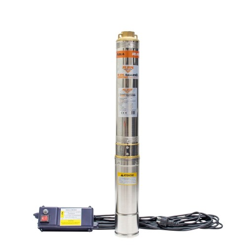Pompa submersibila apa curata de adancime Ruris Aqua 890,corp inox, 750 W, 4m³/h debit apa