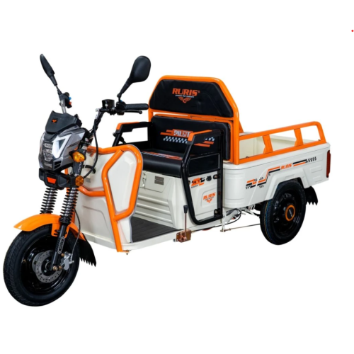 Triciclu Electric Cargo Ruris Pilot3110A,Motor Electric 2000W, Baterie 72V 32Ah, alb