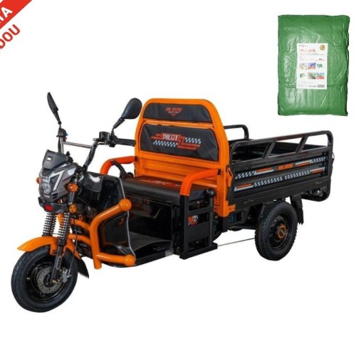 Triciclu electric cargo RURIS Pilot 3120N, negru+ CADOU