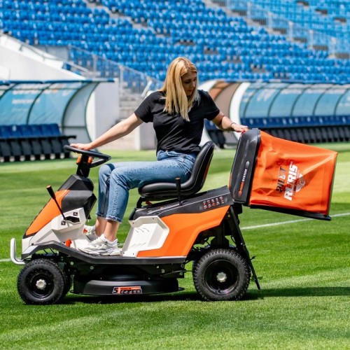 Tractor de Tuns Gazon Ruris RX EXPLORER 920M Benzina 16CP Capacitate Colectare 280L