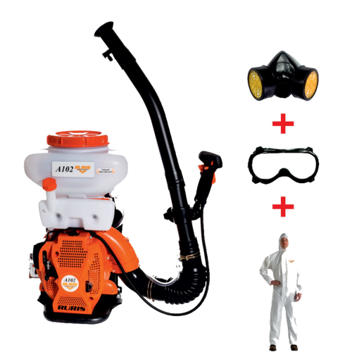 Atomizor A102 RURIS kit echipament de lucru, masca, ochelari, salopeta, 2.9 CP