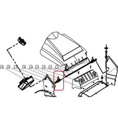 Arc torsiune dreapta RURIS PSRX18-76, pentru masina de tuns iarba Ruris RX18