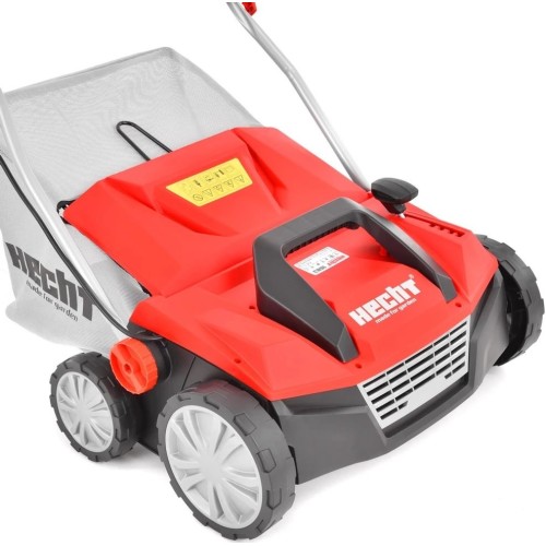 Scarificator si aerator electric HECHT 1683 2 in 1, putere motor 1600 W, sac colectare 48 litri, latime de lucru 38 cm