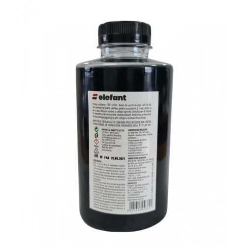 Ulei 0.5L verde amestec motoare 2 Timpi, 30 ml/l, Elefant