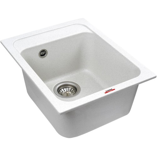 Chiuveta de bucătărie Elefant Premium Korrado ,Alb, 497x398 mm