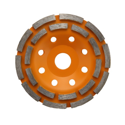 Disc cupa diamantata ROTOR 125mm rand dublu diamant