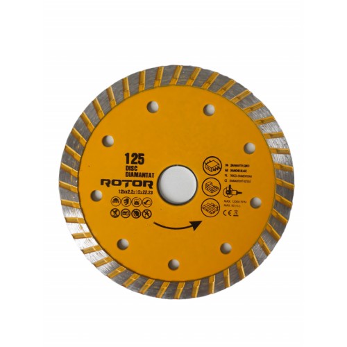 DISC DIAMANTAT 125x2.2 x10x22.23 Turbo Rotor