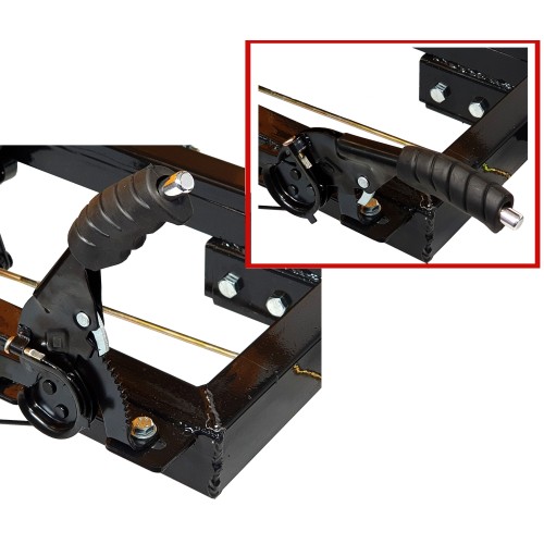 ProGARDEN Campo RM600C remorca 600kg motocultor, 1 osie, prindere bolt, roti profil agricol 6.00-12