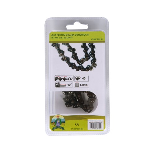 Lant drujba Micul Padurar, lungime 12'', pas 3/8'', grosime 1.3mm, 44 pinteni, 22 dinti, semi-chisel
