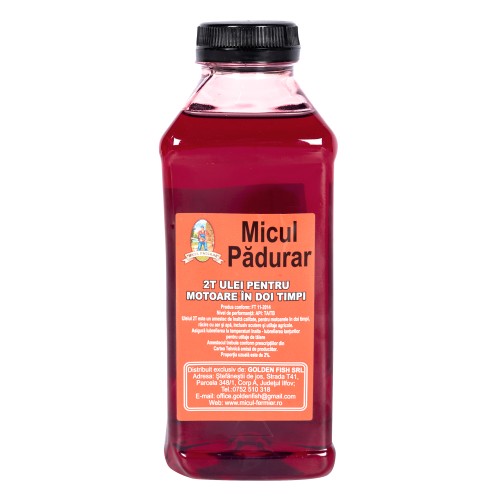 Ulei amestec 2T Micul Padurar, Rosu, 0.5L