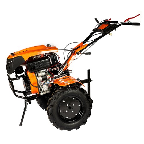 Motocultor Detoolz 11CP 418CC, motorina, 4T, 3 viteze, pornire electrica, cu roti