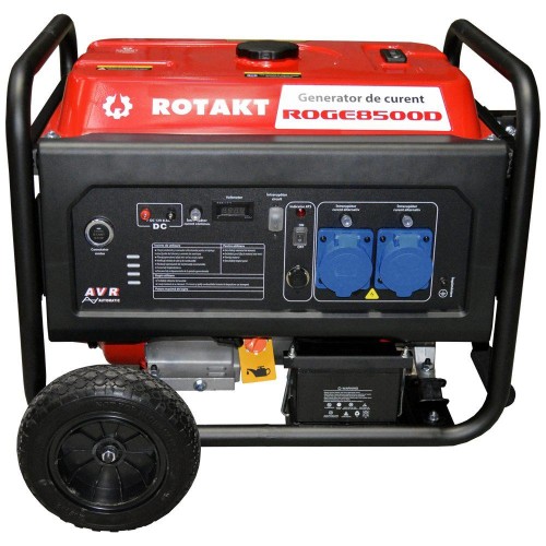 Generator De Curent Rotakt ROGE8500D, 8.5 KW (Include Funcția De Automatizare - ATS), AVR, Voltmetru, Autonomie 7 Ore