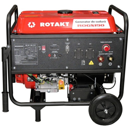 Generator De Curent Cu Sudură 190 A, Rotakt ROGS190, 3.9 KW, Consum 3,12 l/h, Autonomie 8 ore