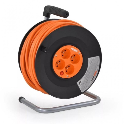 Rola cu prelungitor de curent HECHT 450153, lungime 50 m, 4 prize