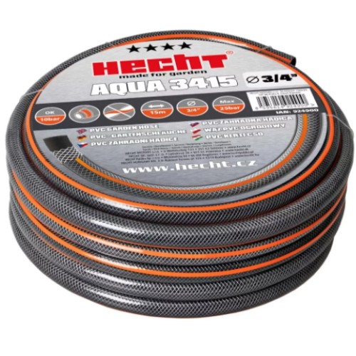 Furtun de grădină, HECHT AQUA 3415, cu trei straturi, diametru 3/4