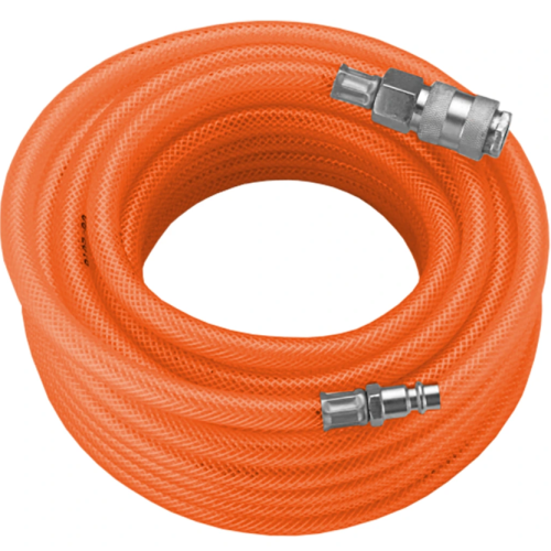 Furtun pentru aer HECHT 002075A, lungime 10 metri, 6.3 x 11.3 mm, 16 bar, cupla rapida 1/4 inch