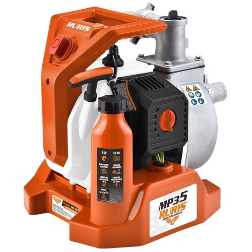 Motopompa apa RURIS MP35, motor benzina 2T, 52 CC, 2 CP