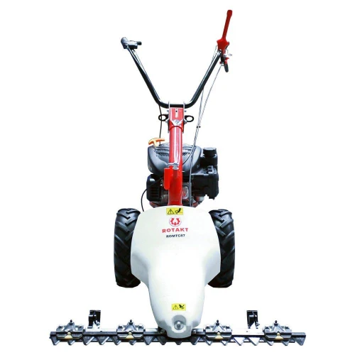 Motocoasă cu lamă Rotakt ROMTC87, Motor Briggs&Stratton, 3.5 CP, 125 CC, 4 timpi, Lățime tăiere 87 cm, Roți cauciuc pline 13x5.00-6