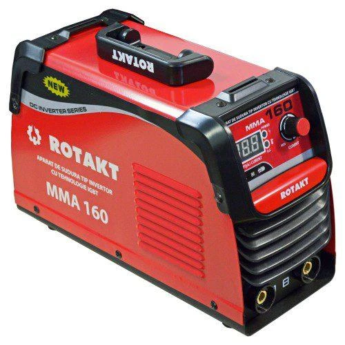 Aparat de tip invertor pentru sudura MMA, ROTAKT MMA 160 cu valiza