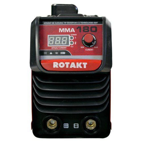 Aparat de tip invertor pentru sudura MMA, ROTAKT MMA 180 cu valiza