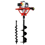 Motoburghiu de pamant Rotakt MTBG250/805 + Kit burghiu 100 mm si 200 mm si cuplaj elastic