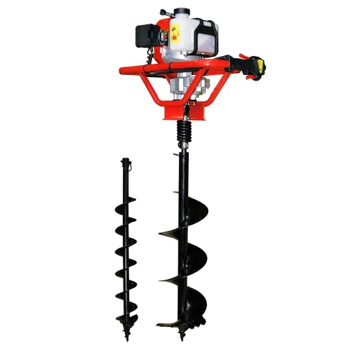 Motoburghiu de pamant Rotakt MTBG250/805 + Kit burghiu 100 mm si 200 mm si cuplaj elastic