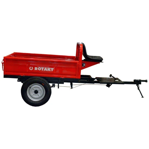 Remorca motocultor Rotakt REM500, capacitate maxim 500 kg, basculabila