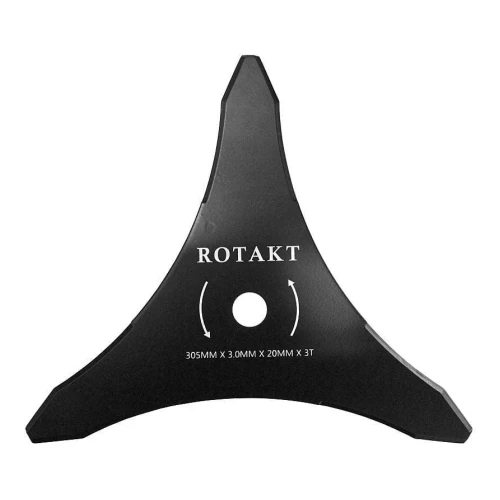 Cutit cosire pentru motocoasa, 3 taisuri, 305 x 20 x 3 mm, Rotakt