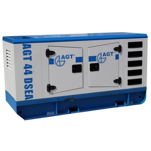 Generator curent trifazat AGT 44 DSEA putere 35.2kW 400 V diesel pornire electrica insonorizat rezervor 70 L