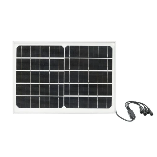 Sistem pentru iluminat cu becuri 4x16 LED-uri, panou solar 5V/10W si telecomanda Breckner Germany