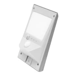 Lampa solara LED 2W, 6500K, IP44 cu senzor de miscare, panou solar si baterie Breckner Germany