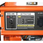 Generator electric 5.5kW/220V, motor pe benzina 15CP, pornire electrica/manuala THOR