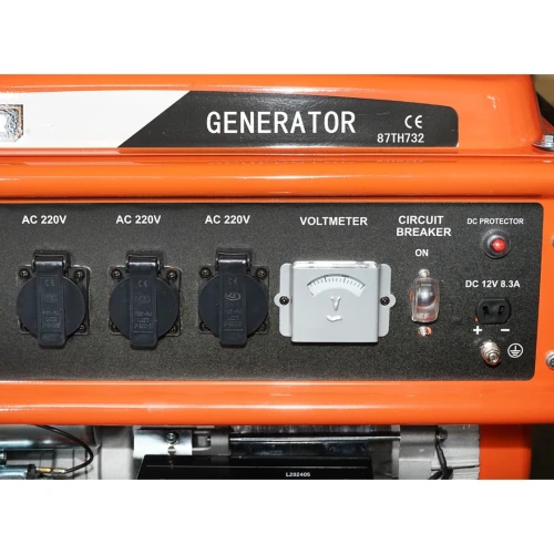Generator electric 5.5kW/220V, motor pe benzina 15CP, pornire electrica/manuala THOR