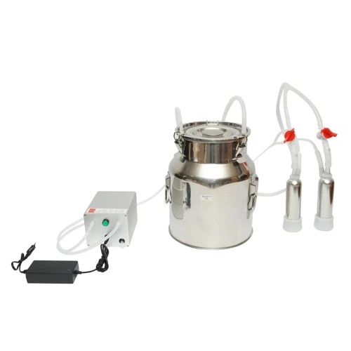 Aparat de muls 60W, 220V cu 1 post pentru vaci, bidon inox 14L