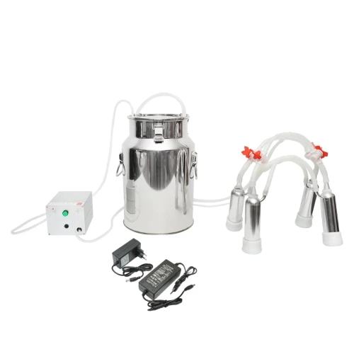 Aparat de muls portabil cu 1 post pentru vaci bidon inox 18l