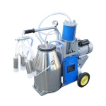 Aparat de muls vaci 1 post 550W, 220V bidon inox 25L, grup de muls cu 4 mansoane, presiune vid 45-50 kPa, pulsatii 60-80 cpm