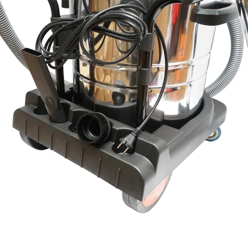 Aspirator profesional industrial uscat/umed 3000W, 220W, volum 70L corp din inox Breckner Germany