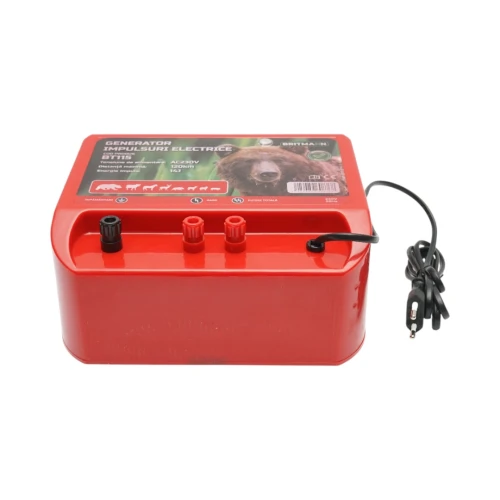 Aparat generator de impulsuri 14 Joule, 220V, 120 km pentru gard electric Britmann