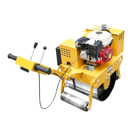 Cilindru compactor 200kg cu tamburi 450mm si motor benzina HONDA GX160 5.5CP, pornire manuala