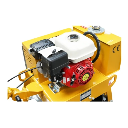 Cilindru compactor 200kg cu tamburi 450mm si motor benzina HONDA GX160 5.5CP, pornire manuala