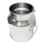 Aparat de muls 60W, 220V cu 1 post si bidon de inox 14L pentru capre si oi