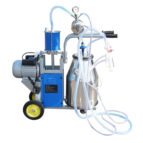 Aparat de muls oi si capre 1 post 550W, 220V bidon inox 25L, grup de muls cu 2 mansoane, presiune vid 45-50 kPa, pulsatii 60-80 cpm