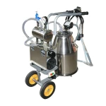 Aparat de muls vaci 1 post 650W, bidon inox 25L, grup de muls cu 4 mansoane, presiune vid 45-50 kPa, pulsatii 60-80 cpm