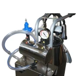 Aparat de muls vaci 1 post 650W, bidon inox 25L, grup de muls cu 4 mansoane, presiune vid 45-50 kPa, pulsatii 60-80 cpm