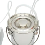 Aparat de muls 60W, 220V cu 1 post pentru vaci, bidon inox 5L