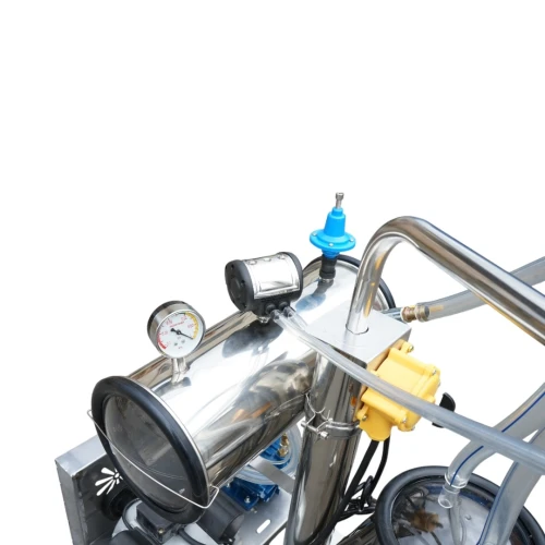 Aparat de muls oi 1 post 750W, 220V bidon inox 25L, grup de muls cu 2 mansoane, presiune vid 40-50 kPa, pulsatii 60-80 cpm